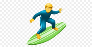 Surfing Emoji Surfboard Skateboarding - surfing 