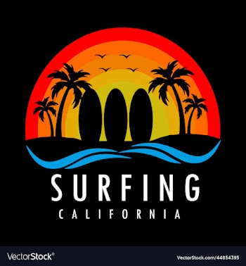 surfing typography for t shirt design premium