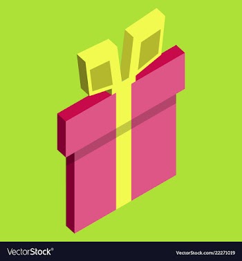 Surprise gift box vector image