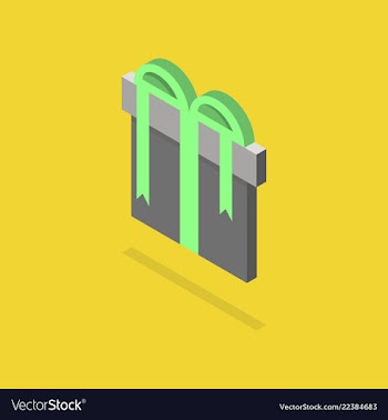 Surprise gift box vector image