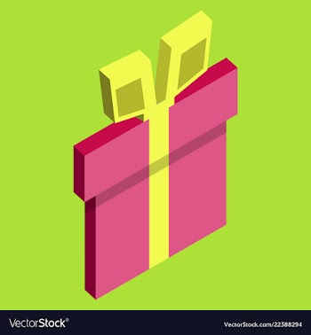 Surprise gift box vector image