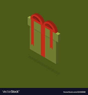 Surprise gift box vector image