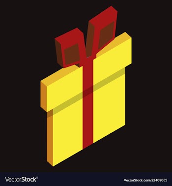 Surprise gift box vector image