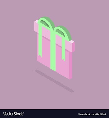 Surprise gift box vector image