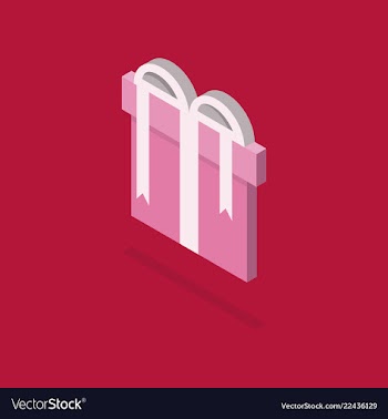 Surprise gift box vector image