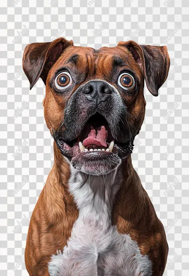 Surprised Boxer: Caught Off Guard in Hilarious Moment!