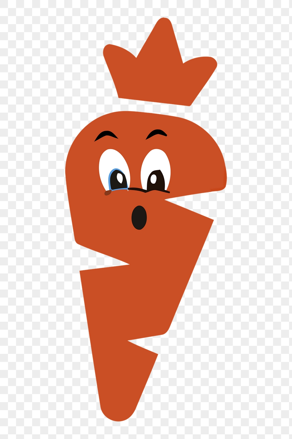 Surprised carrot png sticker, vegetable | Free PNG - rawpixel