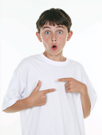 Surprised Teenage Boy Portrait