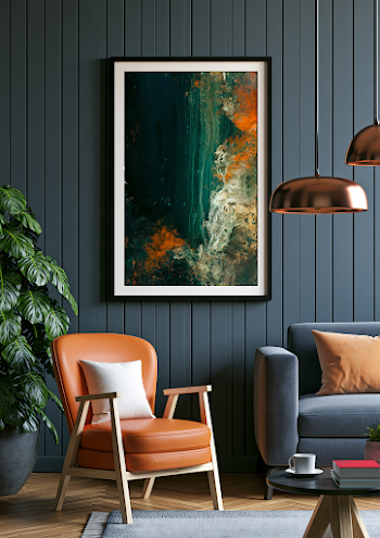 Surreal Abstract Wall Art in Luxury Interior