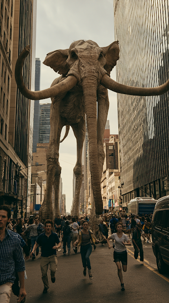 Surreal Elephant Encounter in New York City