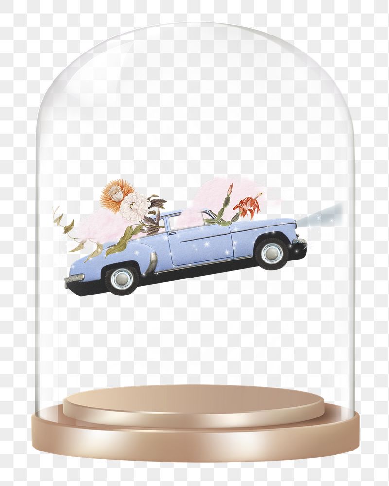 Surreal flying car png glass | Free PNG - rawpixel
