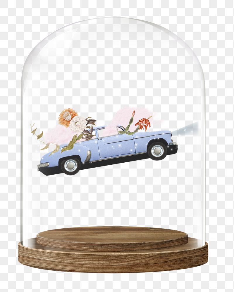 Surreal flying car png glass | Free PNG - rawpixel