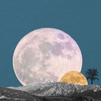 Surreal moon background, space aesthetic | Free Photo - rawpixel