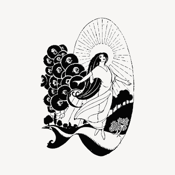 Surreal woman collage element, drawing | Free Vector - rawpixel