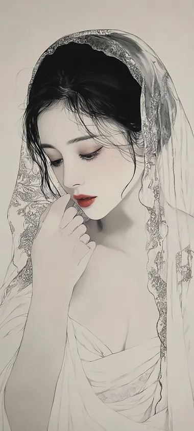 Surrealist Ink Painting of a Classical Egyptian Woman Surrealist Ink Painting of a Classical Egyptian Woman