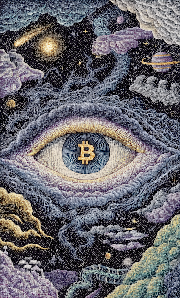 Surrealistic Bitcoin Vision