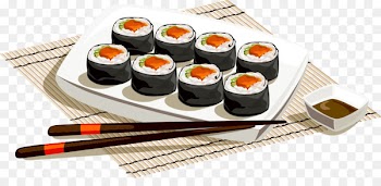 Sushi Japanese Cuisine Fish slice - Vector Sushi 