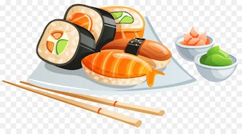 Sushi Japanese Cuisine Sashimi California roll Clip art - Sushi Cliparts 