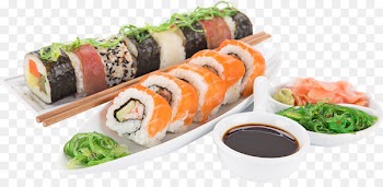 Sushi Japanese Cuisine Sashimi Makizushi Asian cuisine - Sushi PNG HD 