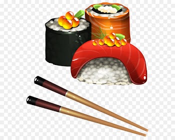 Sushi Japanese Cuisine Tamagoyaki Onigiri Clip art - Sushi Set PNG Clipart Image 