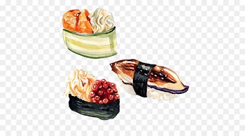 Sushi Japanese Cuisine Visual arts Illustrator Illustration - Sushi fish hand drawing material picture 