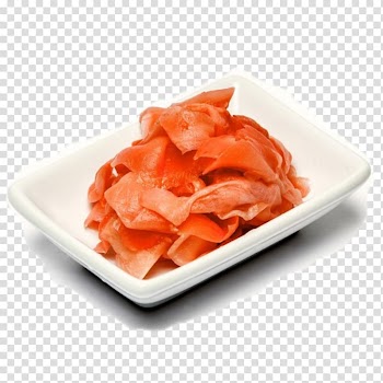 Sushi Makizushi California roll Ginger Sauce, ginger transparent background PNG clipart