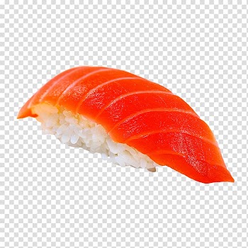 Sushi Makizushi California roll Smoked salmon Tempura, sushi transparent background PNG clipart