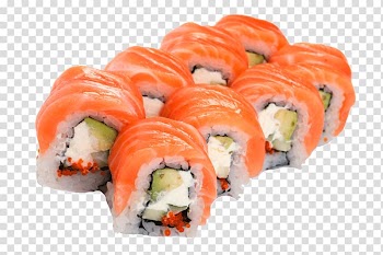 Sushi Makizushi Sashimi California roll Salmon, Sashimi Sushi transparent background PNG clipart
