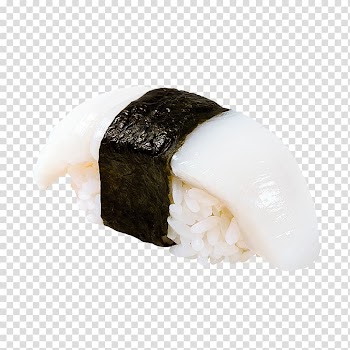 Sushi Makizushi Squid as food Pizza Japanese Cuisine, sushi transparent background PNG clipart