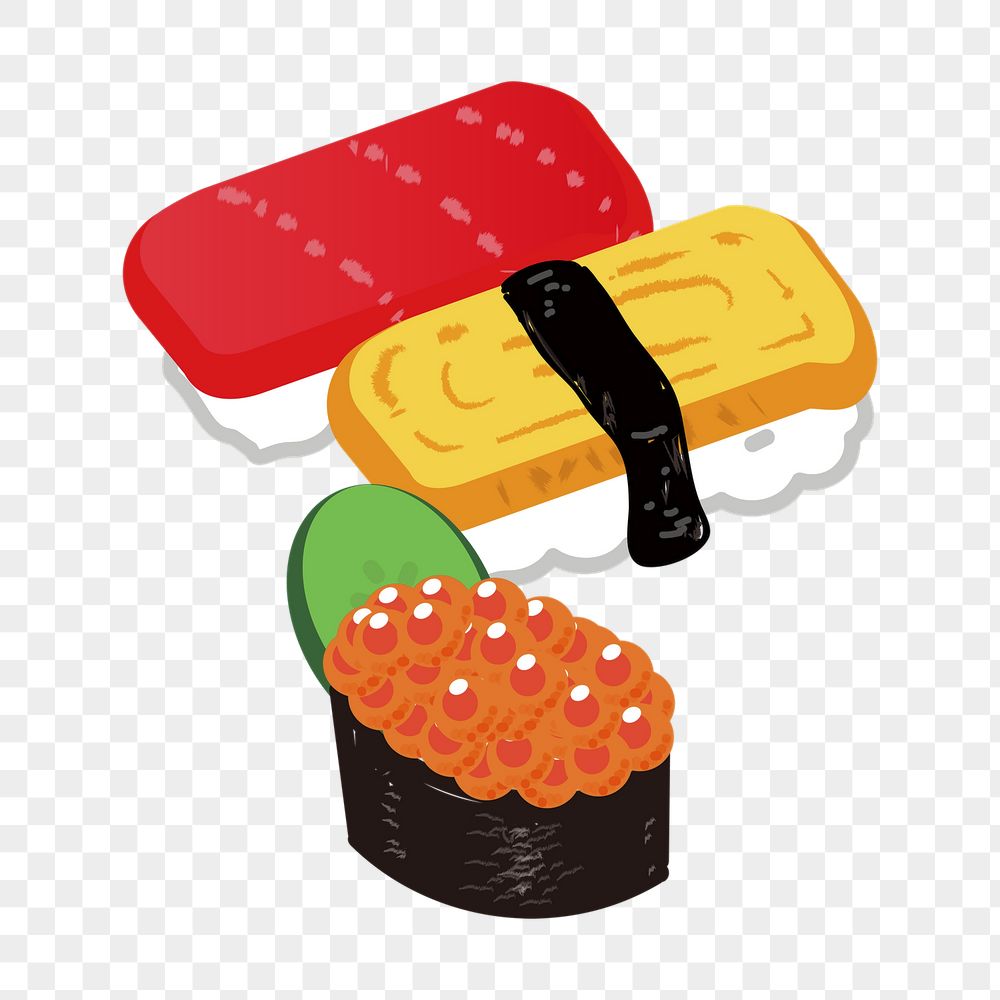 Sushi png sticker, Japanese food | Free PNG - rawpixel