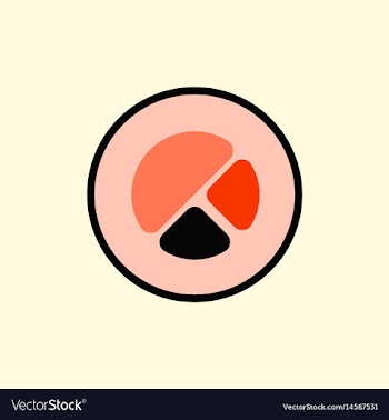 Sushi roll piece japanese food sushi roll with vector image