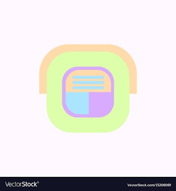 Sushi roll piece japanese food sushi roll with vector image