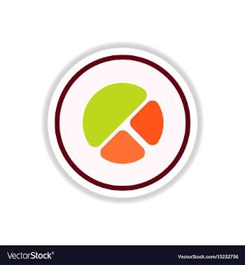 Sushi roll piece japanese food sushi roll with vector image