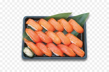 Sushi Sashimi Japanese Cuisine California roll Smoked salmon - SALMON 
