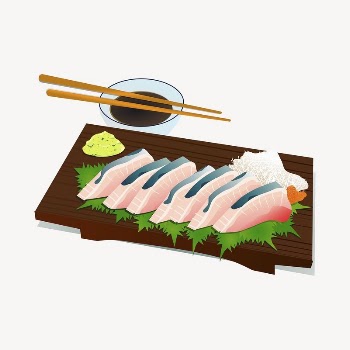 Sushi sashimi sticker, Japanese food | Free PSD - rawpixel