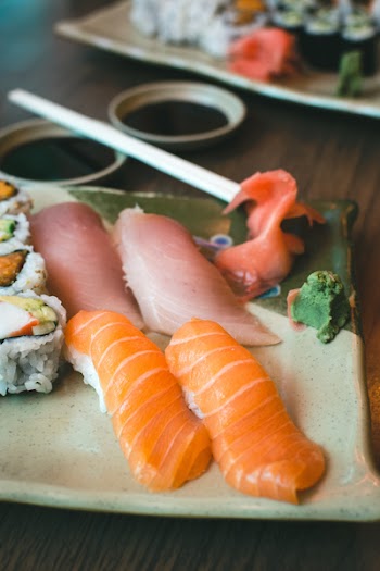 Sushi yam california rolls 