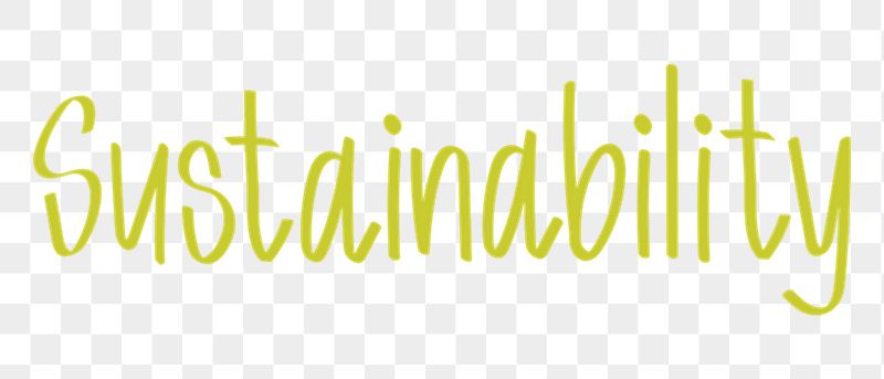 Sustainability png word sticker, handwritten | Free PNG - rawpixel