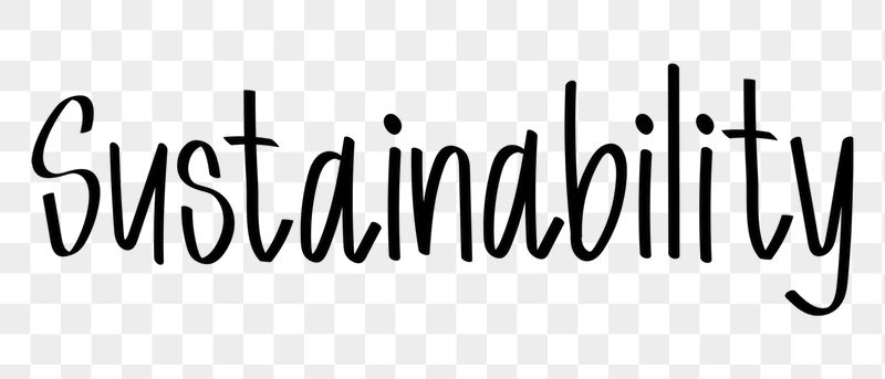 Sustainability png word sticker, handwritten | Free PNG - rawpixel