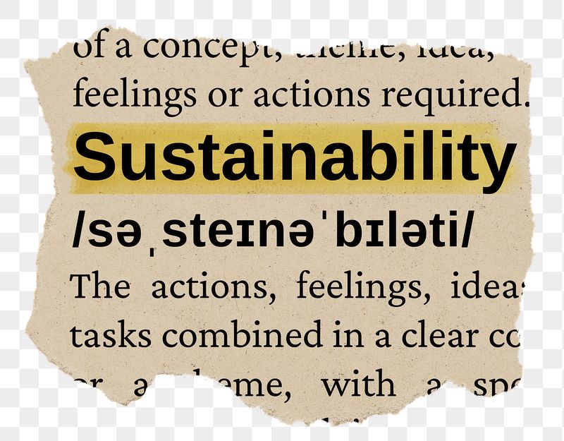 Sustainability png word sticker, torn | Free PNG - rawpixel