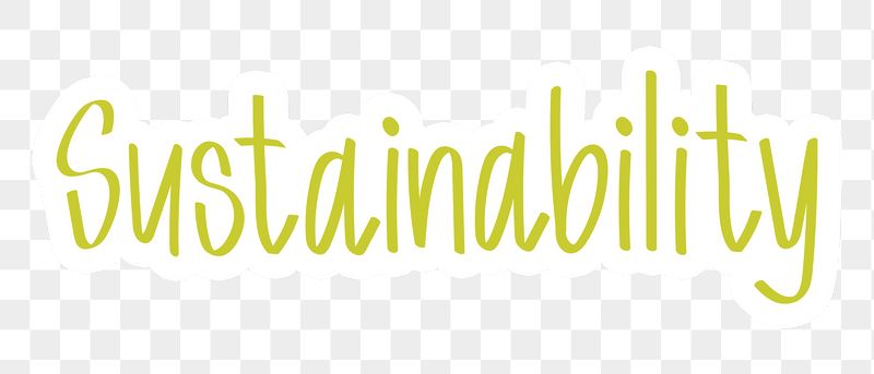 Sustainability png word sticker typography, | Free PNG - rawpixel