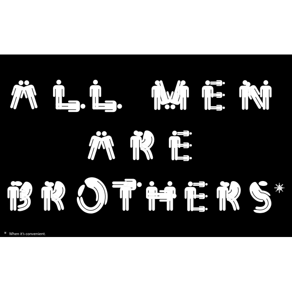 SVG 039039All Men Are Brothers039039 typography