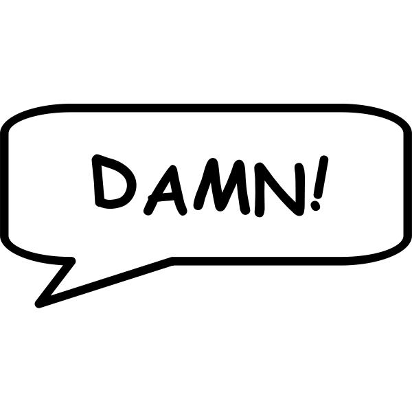 SVG 039039Damn039039 speech bubble