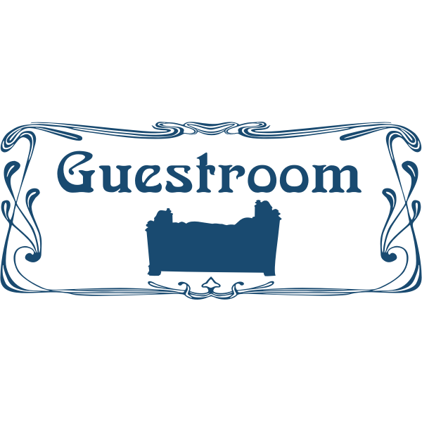 SVG 039039Guestroom039039 door sign