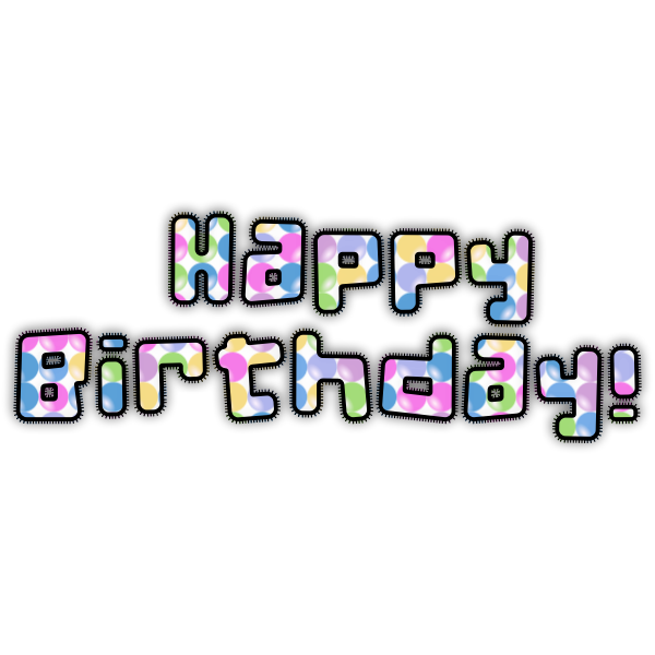 SVG 039039Happy Birthday039039 typography