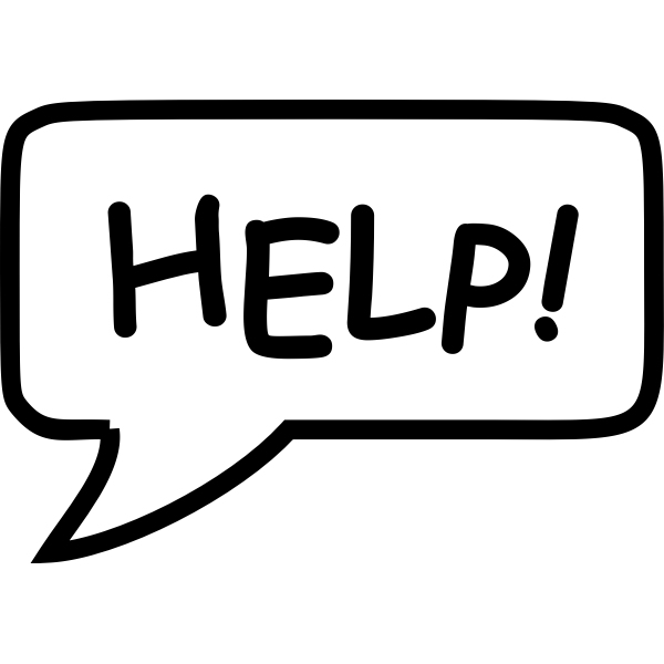 SVG 039039Help039039 speech bubble