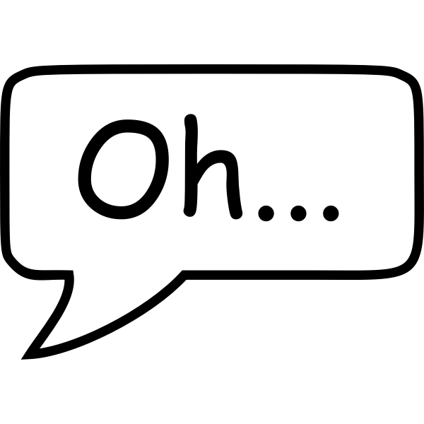 SVG 039039Oh039039 speech bubble
