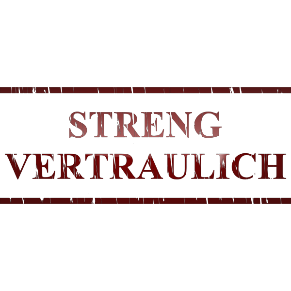SVG 039039Streng Vertraulich039039 sticker vector clip art