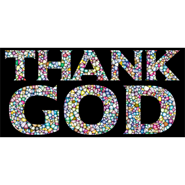 SVG 039039Thank God039039 typography