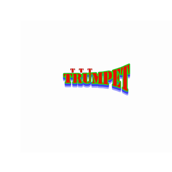 SVG 039039Trumpet039039 text