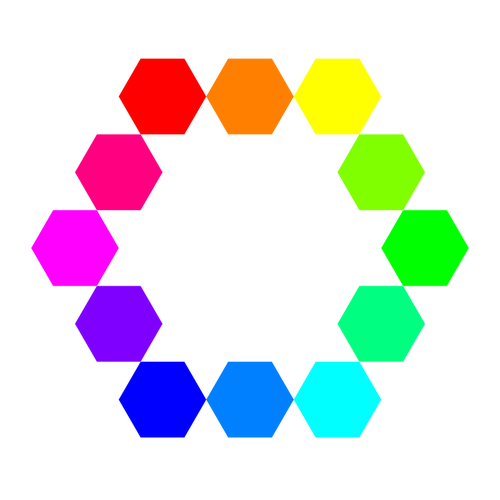 SVG 1 point 12 connected hexagons